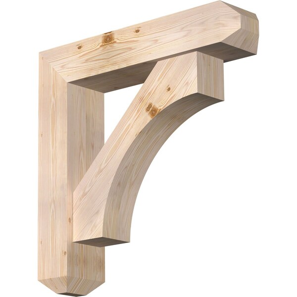 Ekena Millwork Westlake Craftsman Smooth Bracket w/ Offset Brace, Douglas Fir, 7 1/2"W x 34"D x 34"H BKT0806X34X34WTL04SDF - main